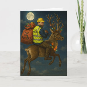 Julkort med platschef och ren kort