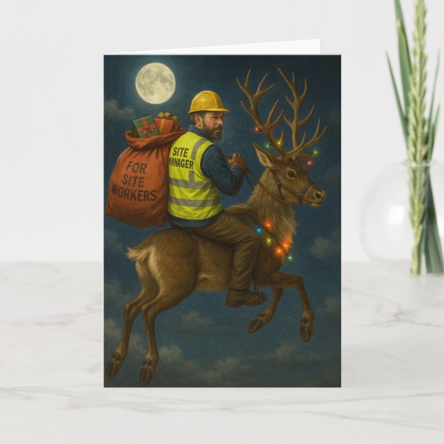 Julkort med platschef och ren kort (Framsida)