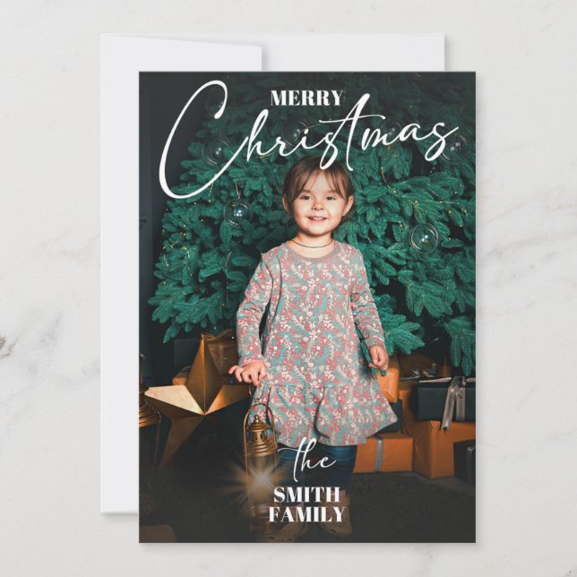 Julkort med platt design (Framsida)