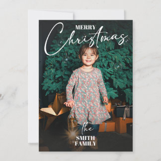 Julkort med platt design