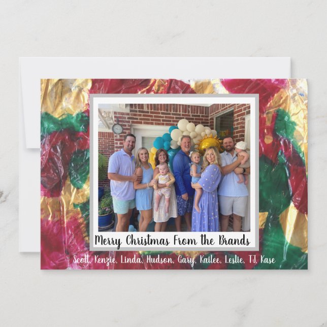 Julkort med platt design (Framsida)