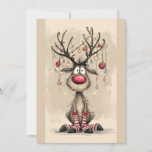 Julkort med platt design