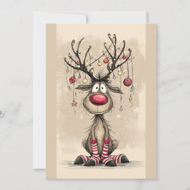 Julkort med platt design (Framsida)