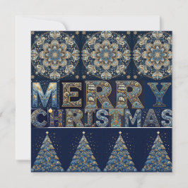 Julkort med platt design