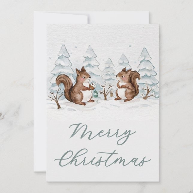 Julkort med platt design (Framsida)