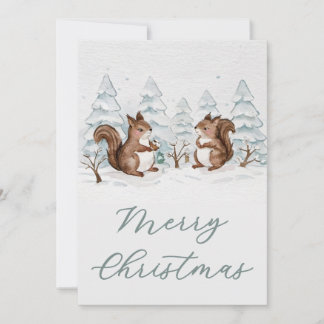 Julkort med platt design