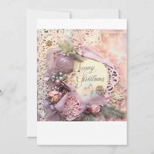 Julkort med platt design (Framsida)