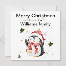 Julkort med platt design