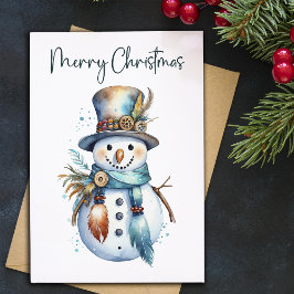 Julkort med platt design