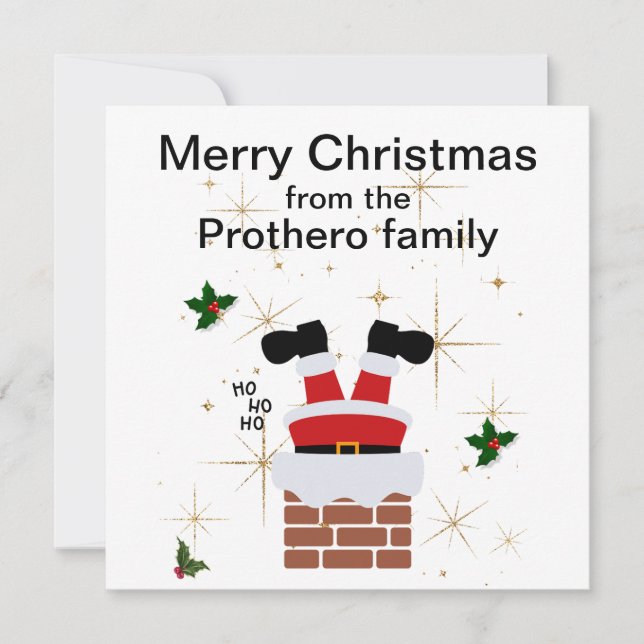 Julkort med platt design (Framsida)