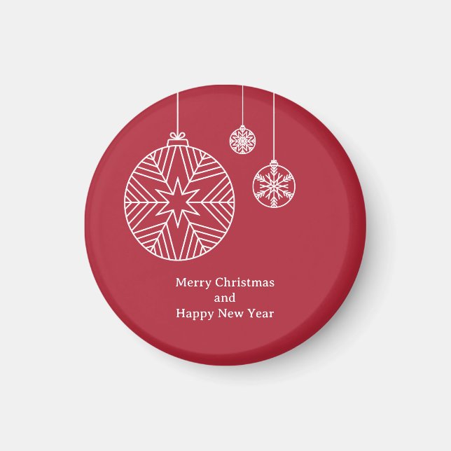 Julkort med platt design magnet (Framsidan)