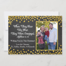 Julkort med religiösa med fotoutställning för en f