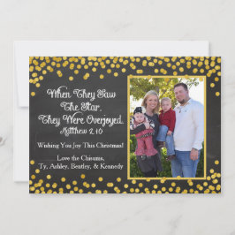 Julkort med religiösa med fotoutställning för en f