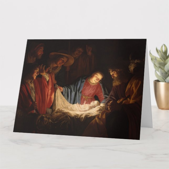 Julkort med religiöst tema kort (Liten växt)