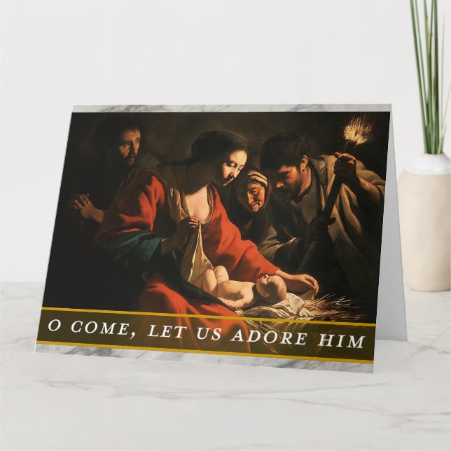 Julkort med religiöst tema kort (Framsida)
