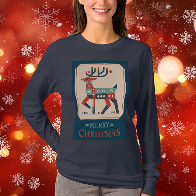 Julkort med renförevisning t shirt (Skapare uppladdad)