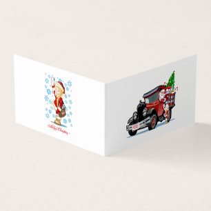 Julkort med Santa och Snö Maiden-Postman Kort