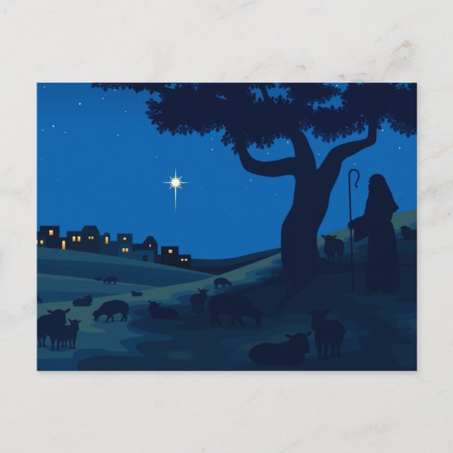 Julkort med Shepherd Helg Vykort (Framsida)