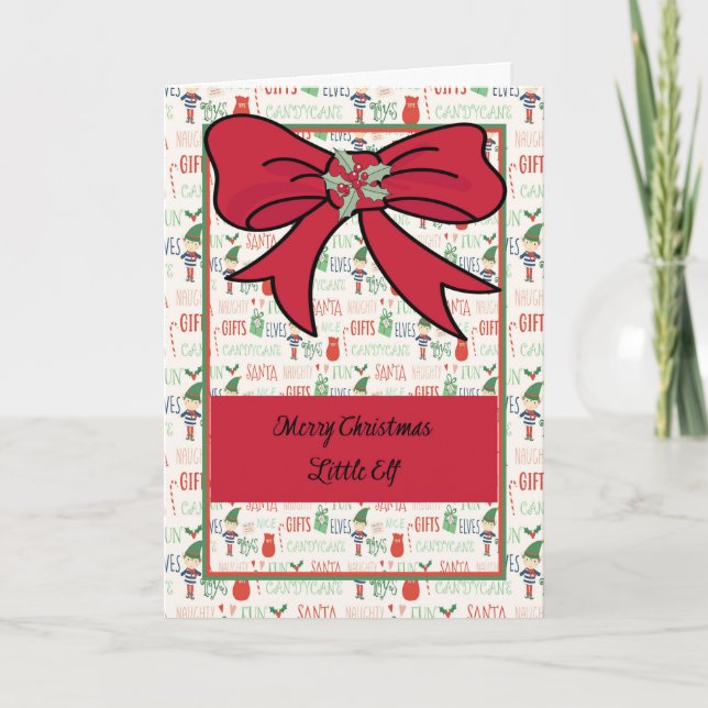 Julkort med små älgar kort (Framsida)