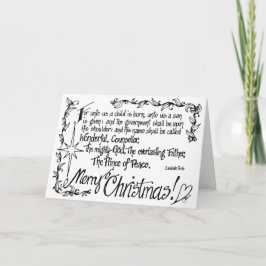 Julkort med svängd Religiösa Helgkort