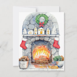 Julkort med tema 'By The Fire Flat'