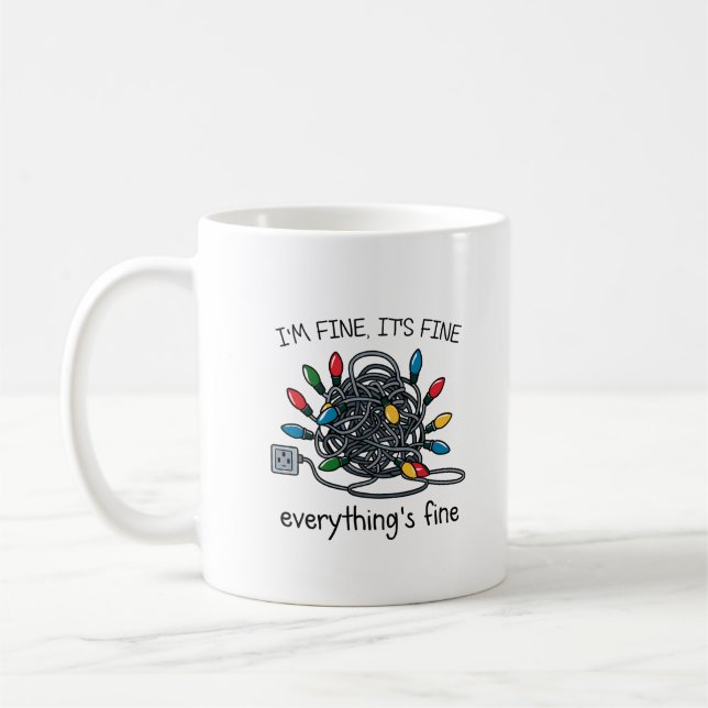 Julkort med Trassliga Ljus Kaffemugg (Vänster)