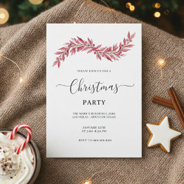 Julkort med vacker jul inbjudningar