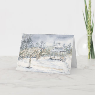 Julkort med vikt tack kort