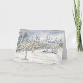 Julkort med vikt tack kort