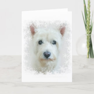 Julkort med Westie Helgkort