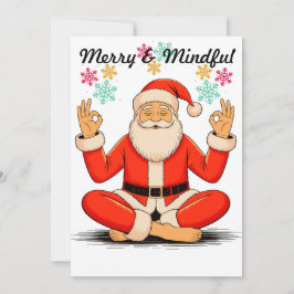 Julkort med Yoga-Santa