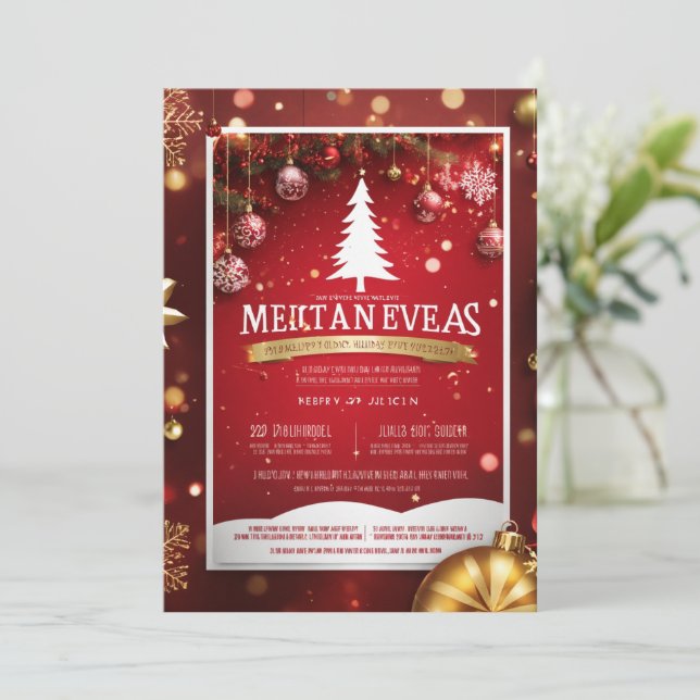 Julkort Meddelande (Stående Fram)