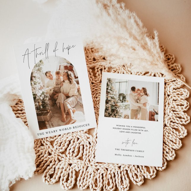 Julkort | Modern Helgdag, ett hopp Inbjudningar (Skapare uppladdad)