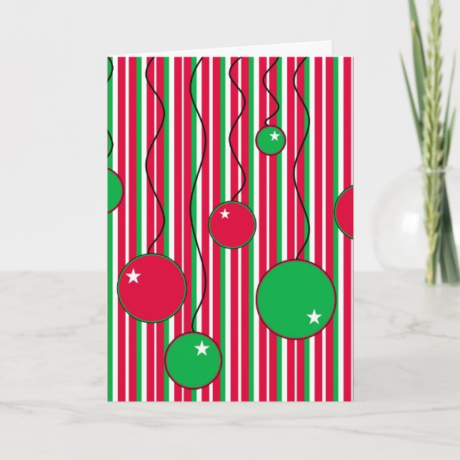 Julkort: Modern Pizazz Helgkort (Framsida)