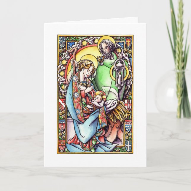 Julkort: Nativityen Helgkort (Framsida)