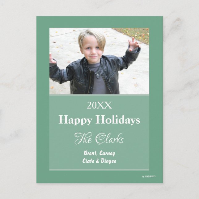 Julkort oavsett Färg-vykort - HAMbWG Helg Vykort (Framsida)