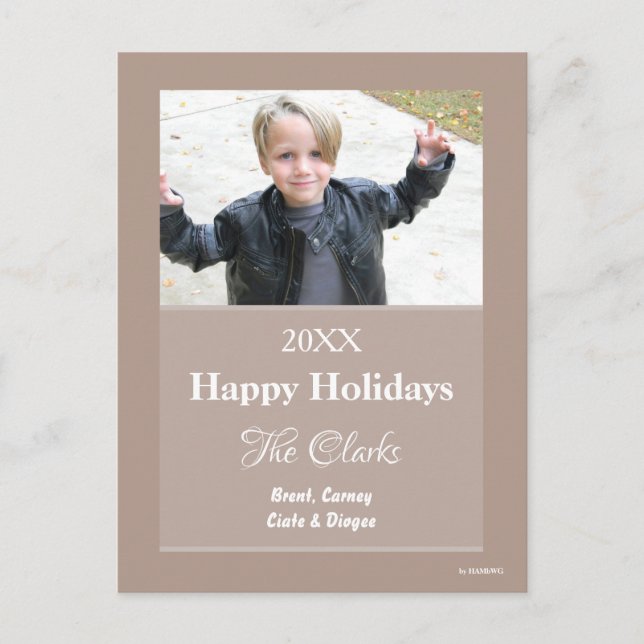 Julkort oavsett Färg-vykort - HAMbWG Helg Vykort (Framsida)