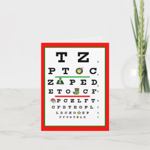 Julkort, Optometrist, Öga-jullkort Helgkort