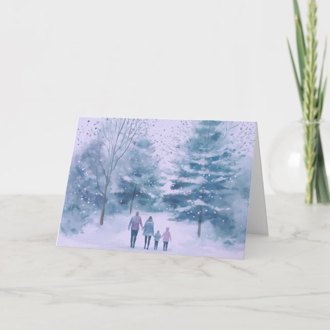 Julkort - på vår väg hem kort (Framsida)