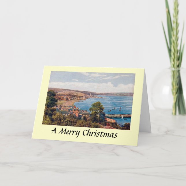 Julkort - Penzance från Newlyn Helgkort (Framsida)
