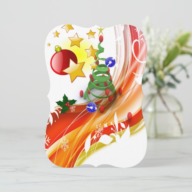 Julkort - platta hälsningar för Helgdag Kort (Stående Fram)