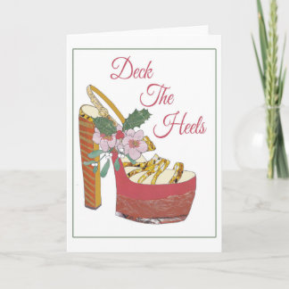 Julkort. Pryda hälen. Mistletoesko Helgkort