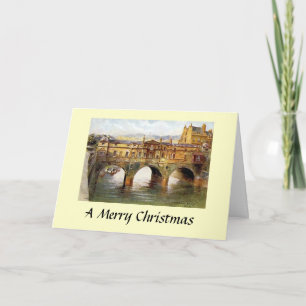 Julkort - Pulteney Bridge, Bath, Somerset Helgkort