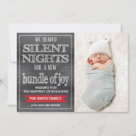 Julkort, roligt, Helgdag fotokort, Baby Julkort