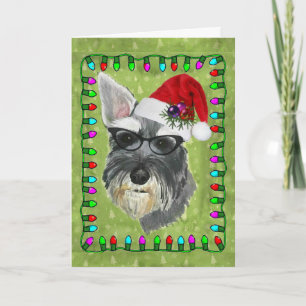 Julkort (Schnauzer) Helgkort