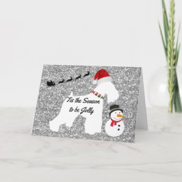 Julkort (Schnauzer) Helgkort