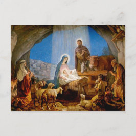 Julkort, stallet i Betlehem Vykort