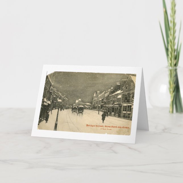 Julkort, Stratford-upon-Avon Helgkort (Framsida)