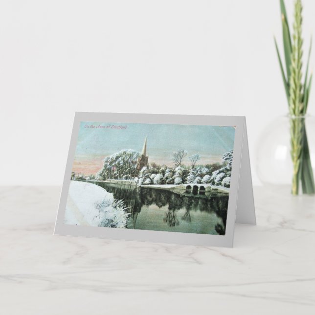 Julkort, Stratford-upon-Avon Helgkort (Framsida)