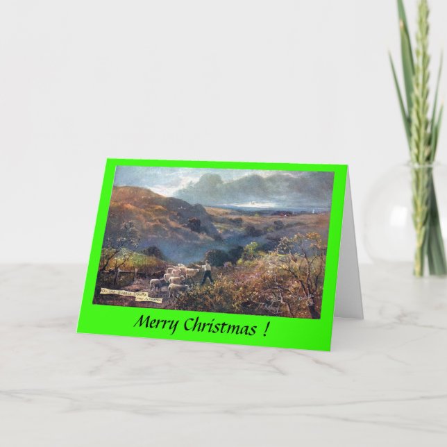 Julkort - Sussex Downs nära Alfriston Helgkort (Framsida)